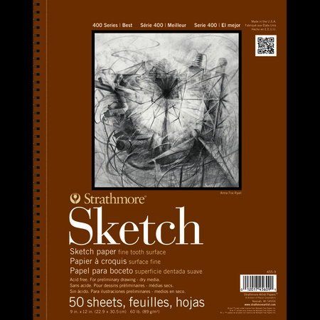 STRATHMORE ARTIST PAPERS Strathmore 400 Series Spiral Sketch Pad - 11X14 455-11-1